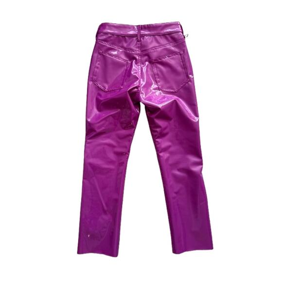 Simon Miller Straight Leg Faux Patent Leather Pants - Picture 13 of 13